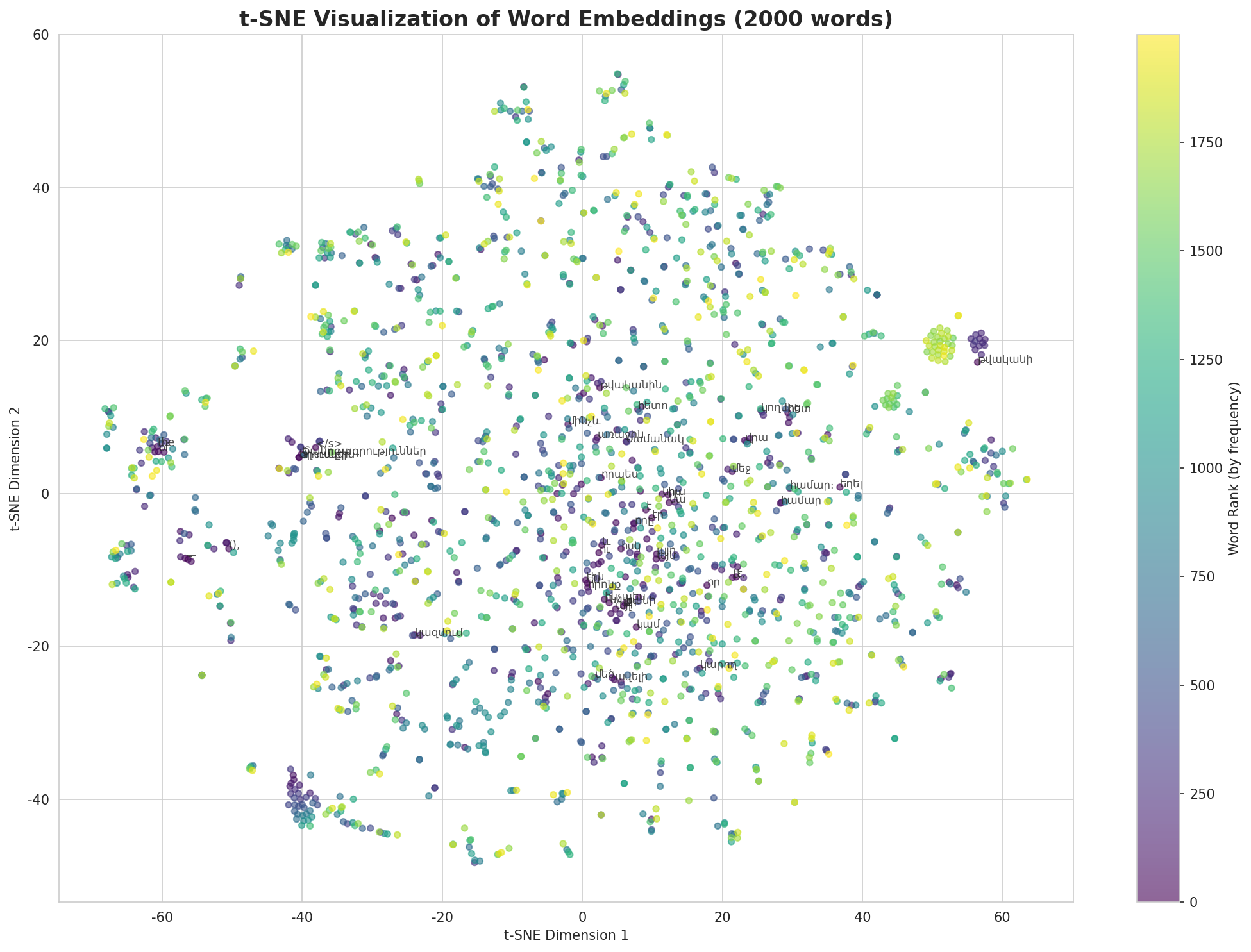 t-SNE Words