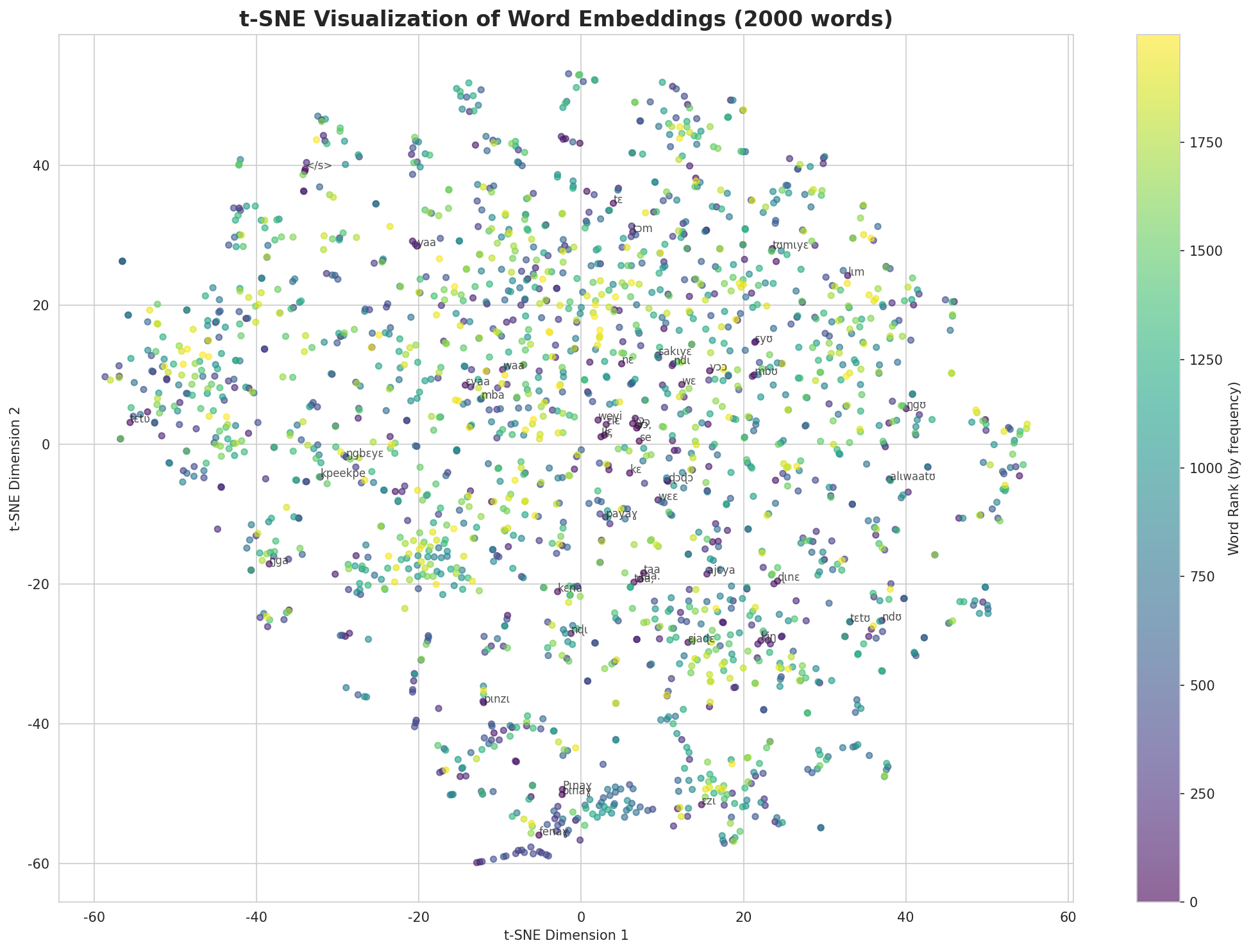 t-SNE Words
