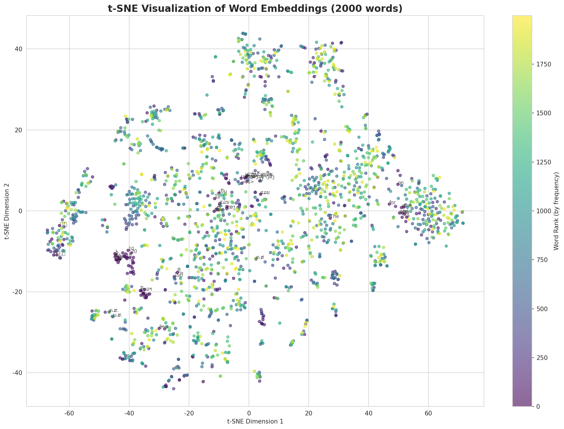 t-SNE Words