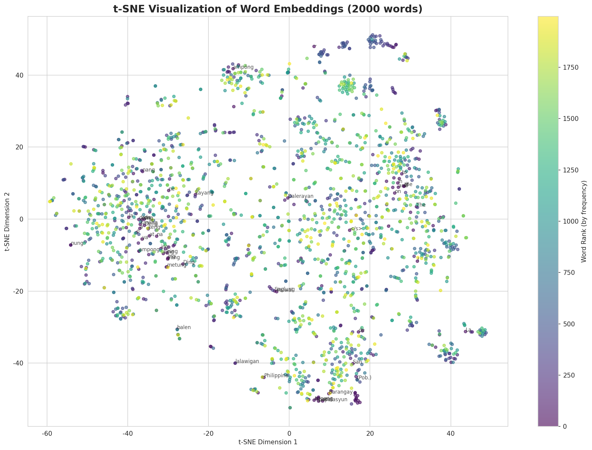 t-SNE Words
