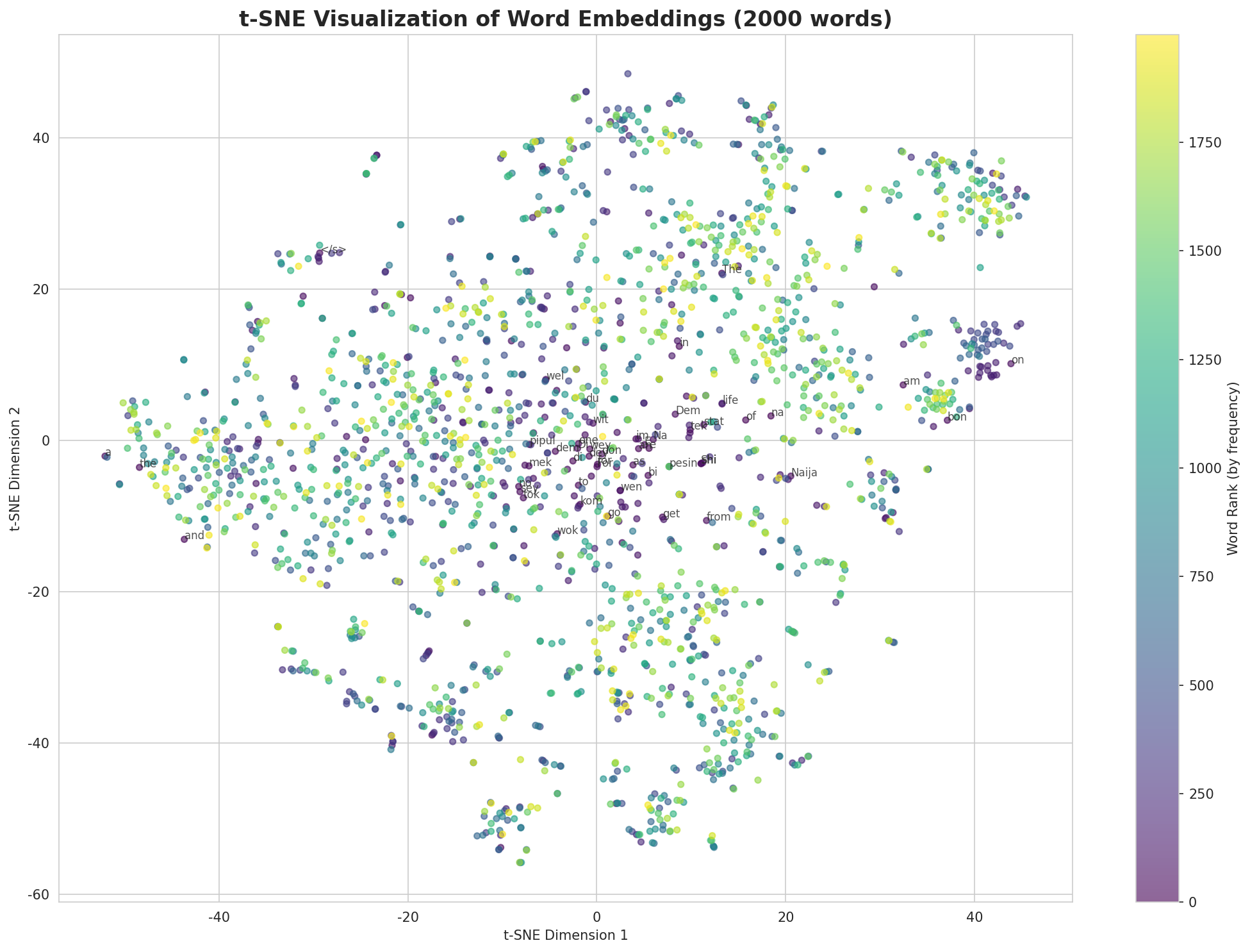 t-SNE Words