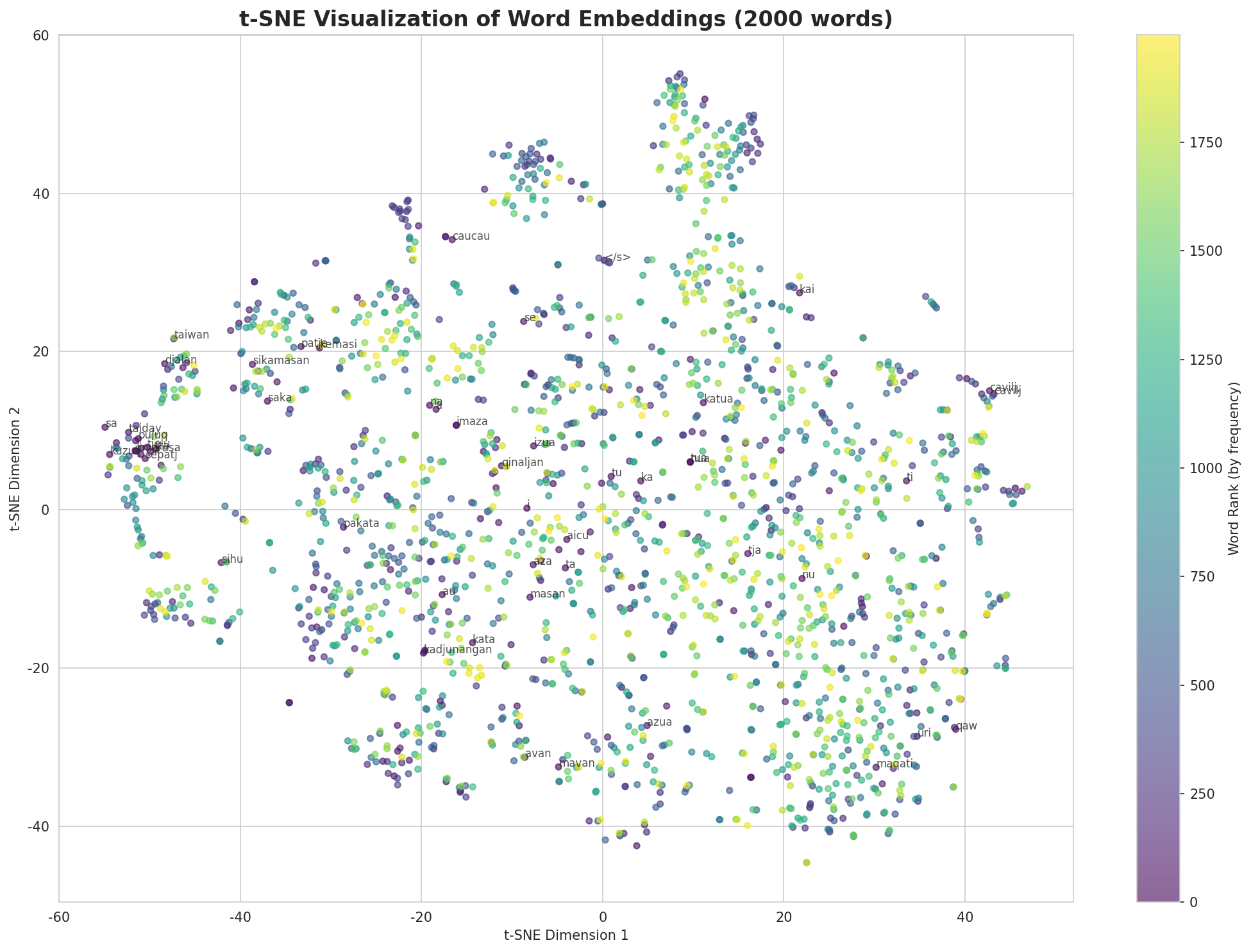 t-SNE Words